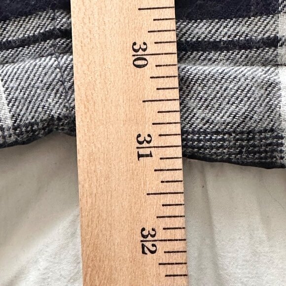 Dickies Mens XL Quilted Flannel Hooded Shacket Zip Navy Plaid Heritage Workwear - Picture 11 of 12